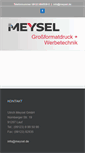 Mobile Screenshot of meysel.de